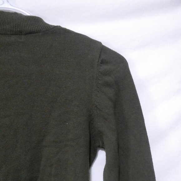 FOREVER 21 | small | Olive Green Mock Neck Long Sleeve Knit Sweater | GUC - Picture 11 of 14